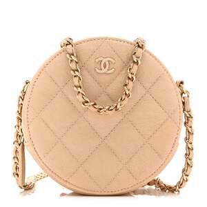 Chanel Iridescent Caviar Quilted Round #256933C19B
